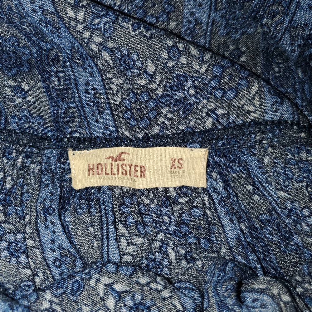 Blue Hollister Long Sleeve Blouse - Picture 3 of 6